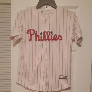 Majestic Kids Phillies Jersey - Red and White
